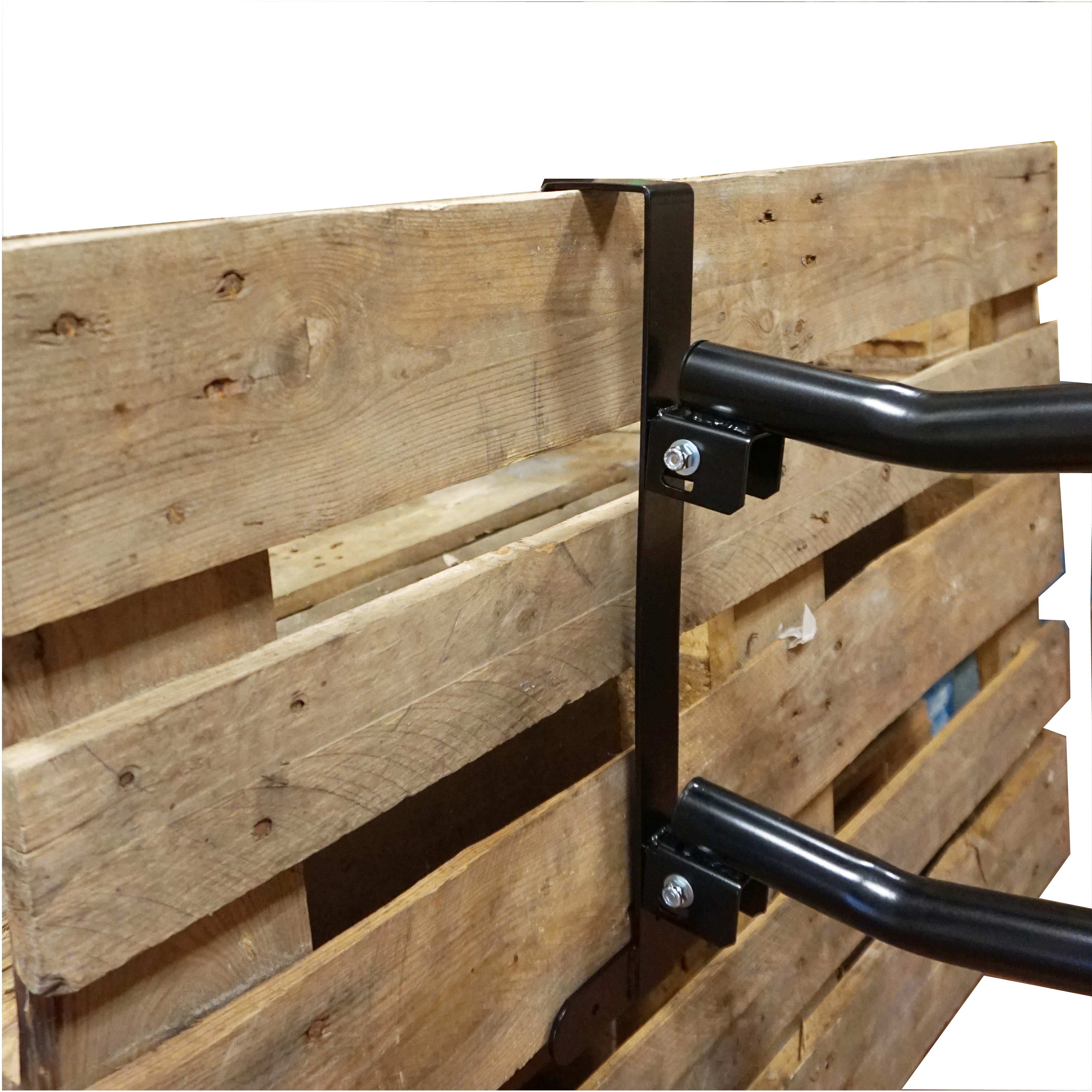 Sattelhalter klappbar für 2 Sättel transportabel in schwarz